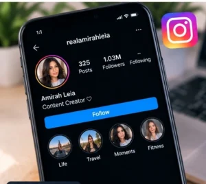 Amirah Leia Instagram profile and online presence