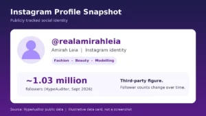 Amirah Leia public Instagram profile realamirahleia