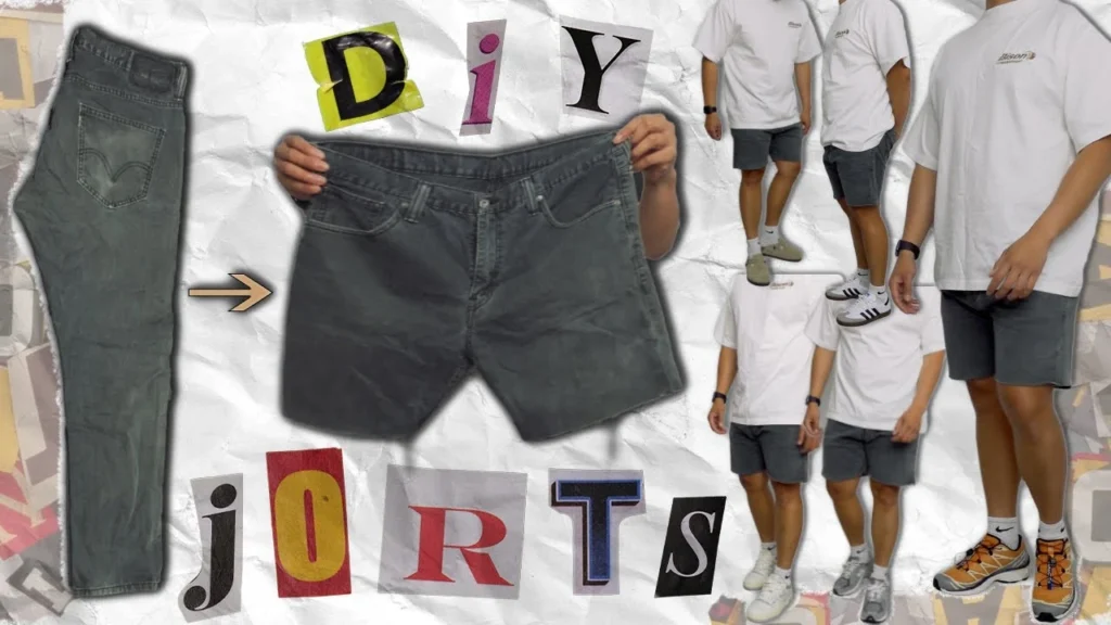 How to make jorts from old denim jeans at home