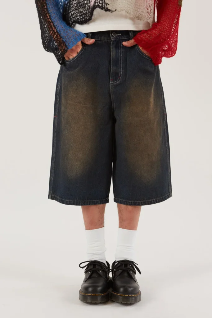 Baggy jorts oversized loose fit denim shorts