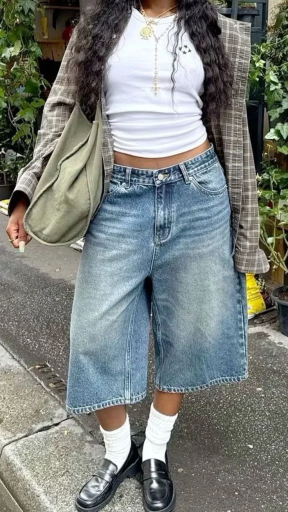 Jorts denim jean shorts fashion style guide